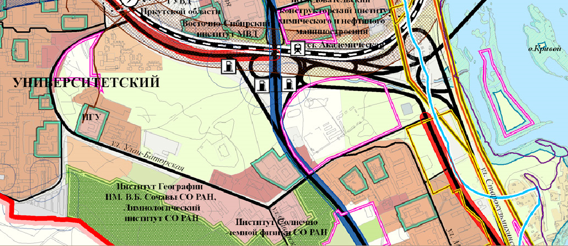 Генеральный план города иркутска