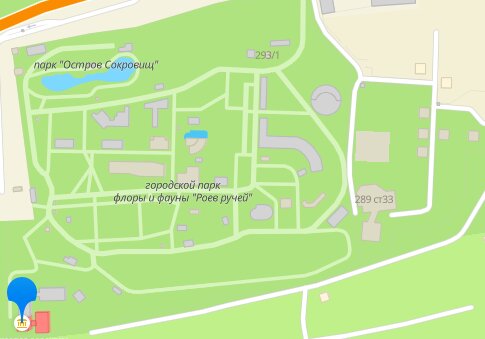 Роев ручей карта зоопарка